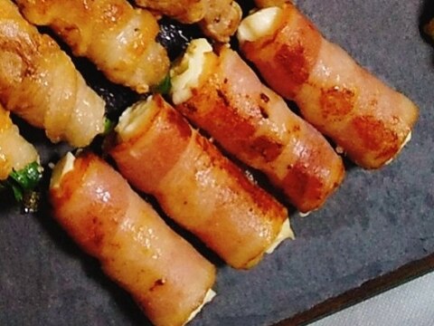 ベーコンのクリームチーズ巻き